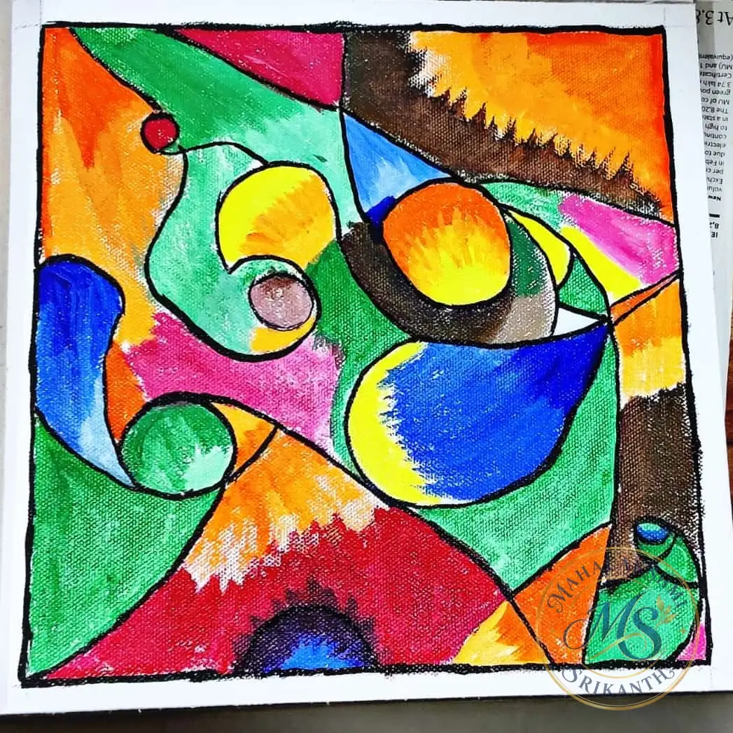 Abstract Swirls And Shapes — painting by Mahalakshmi Srikanth
