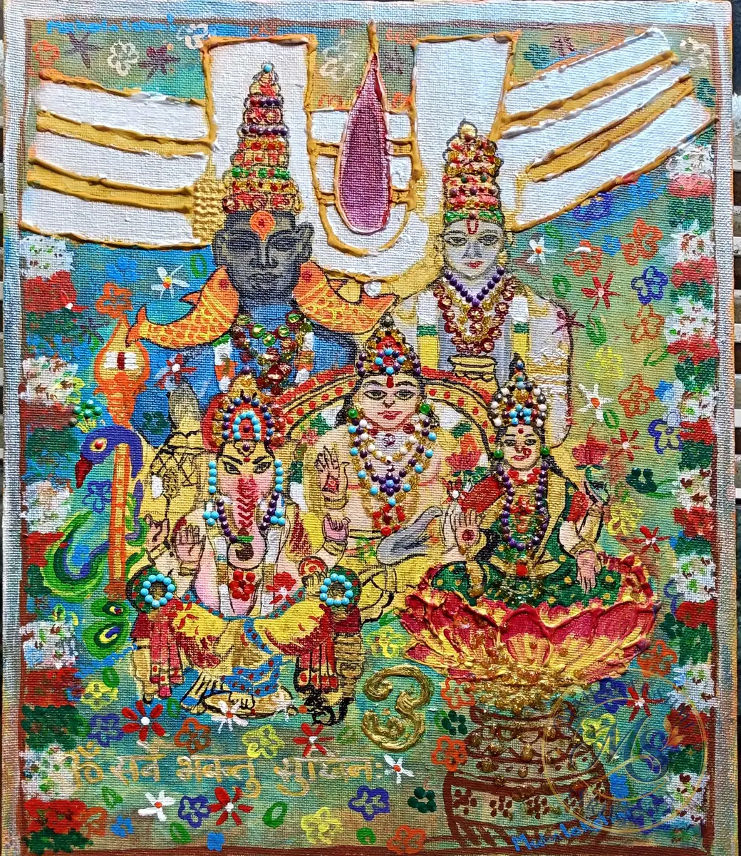 All Deities in One — painting by Mahalakshmi Srikanth