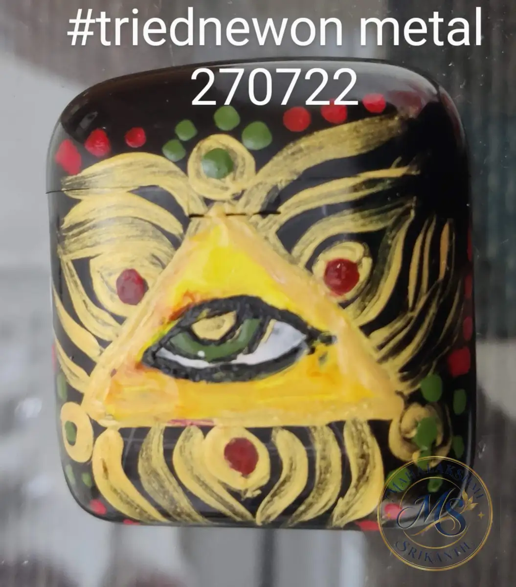 All Seeing Eye Painted Metal Box — craft by Mahalakshmi Srikanth