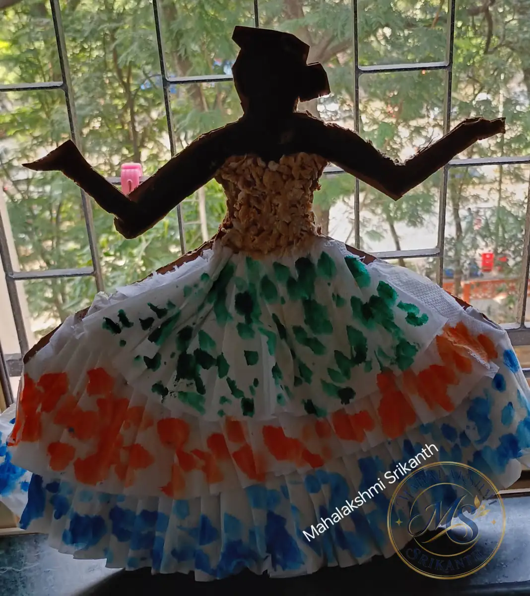 Best Out Waste Tissue Art — craft by Mahalakshmi Srikanth