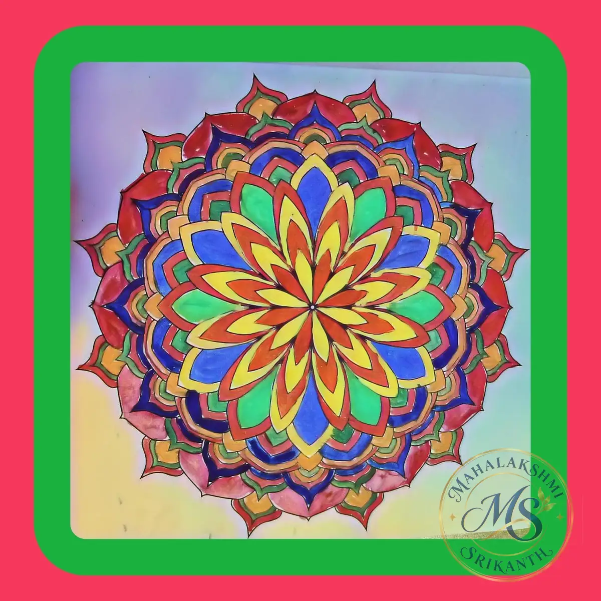 Colourful Mandala — mandala by Mahalakshmi Srikanth