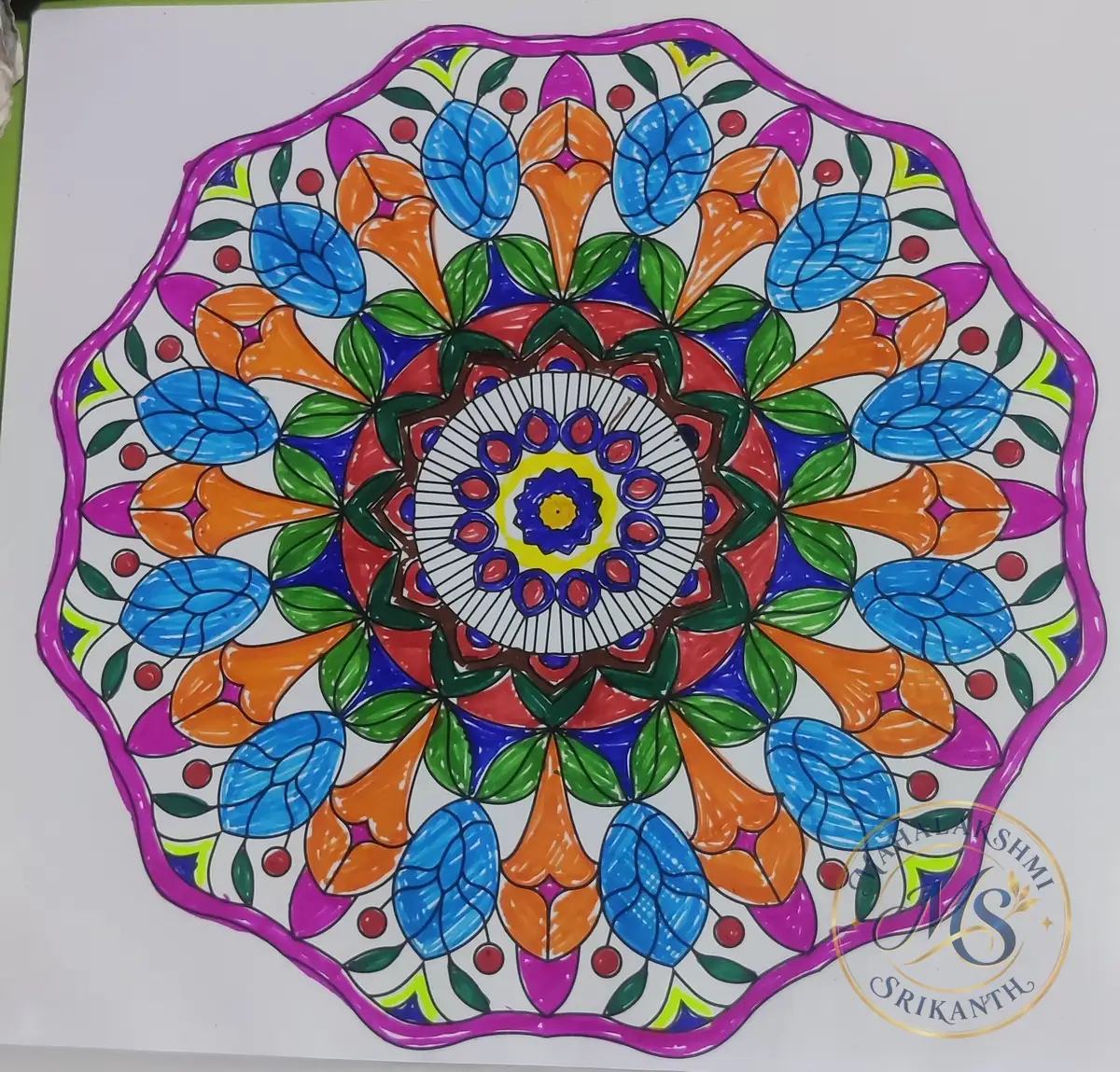 Colourful Mandala — mandala by Mahalakshmi Srikanth