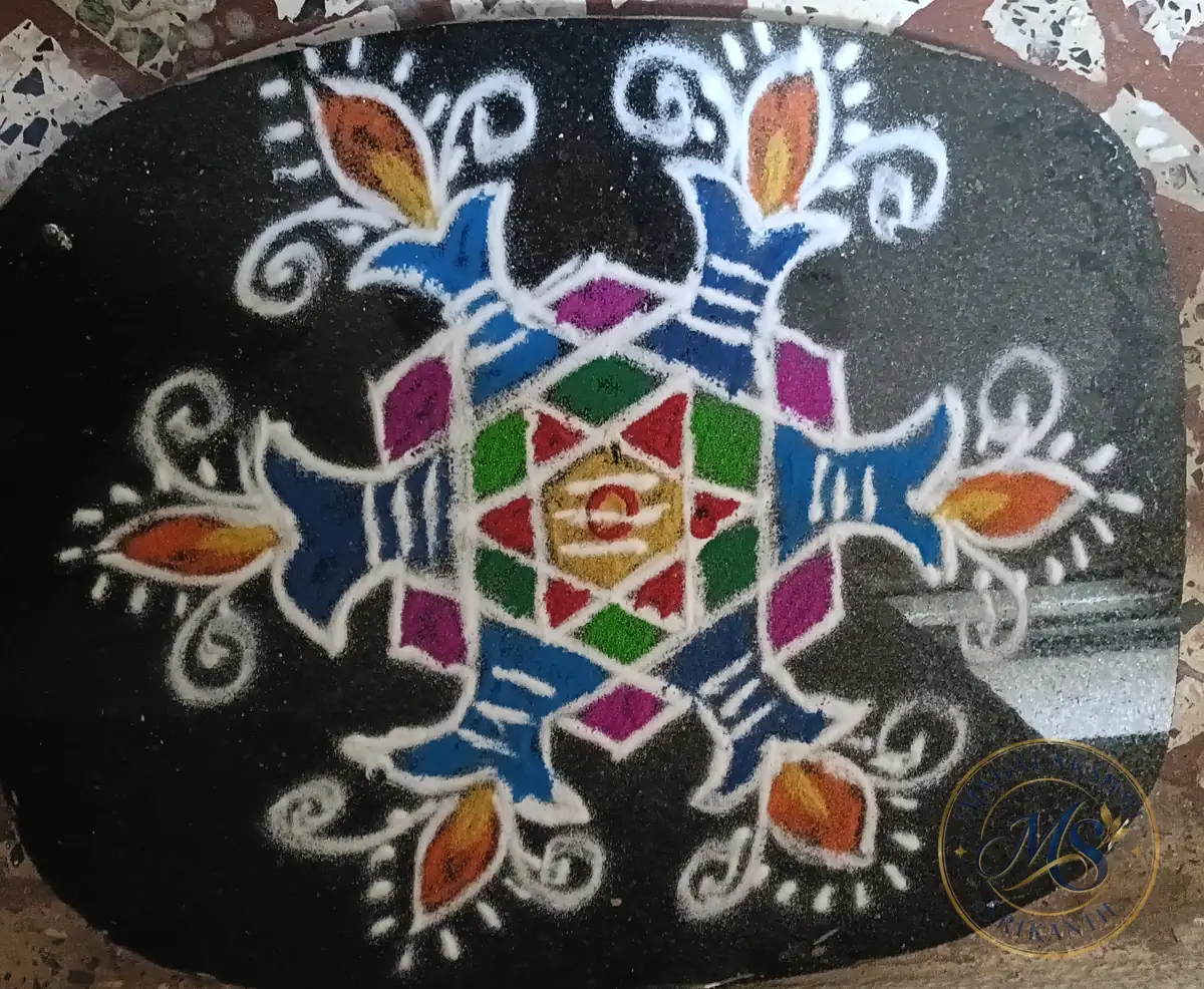 Colourful Rangoli — rangoli by Mahalakshmi Srikanth