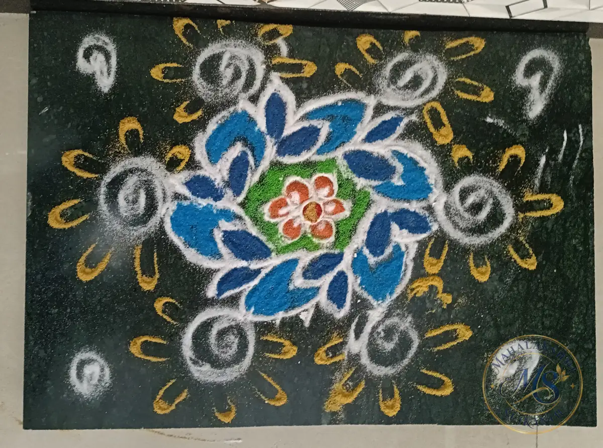 Dot Rangoli Design — rangoli by Mahalakshmi Srikanth