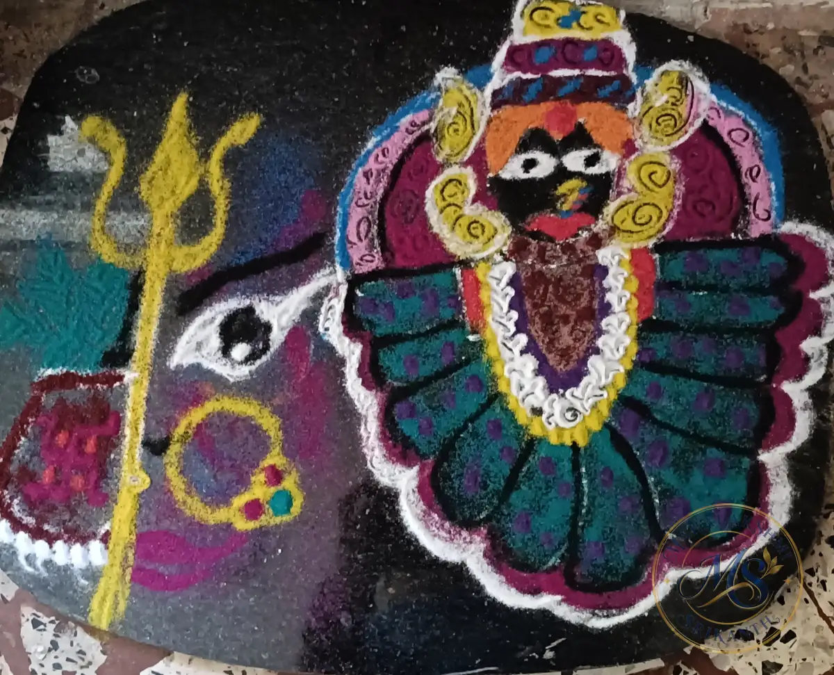 Kolhapur Mahalakshmi Rangoli — rangoli by Mahalakshmi Srikanth