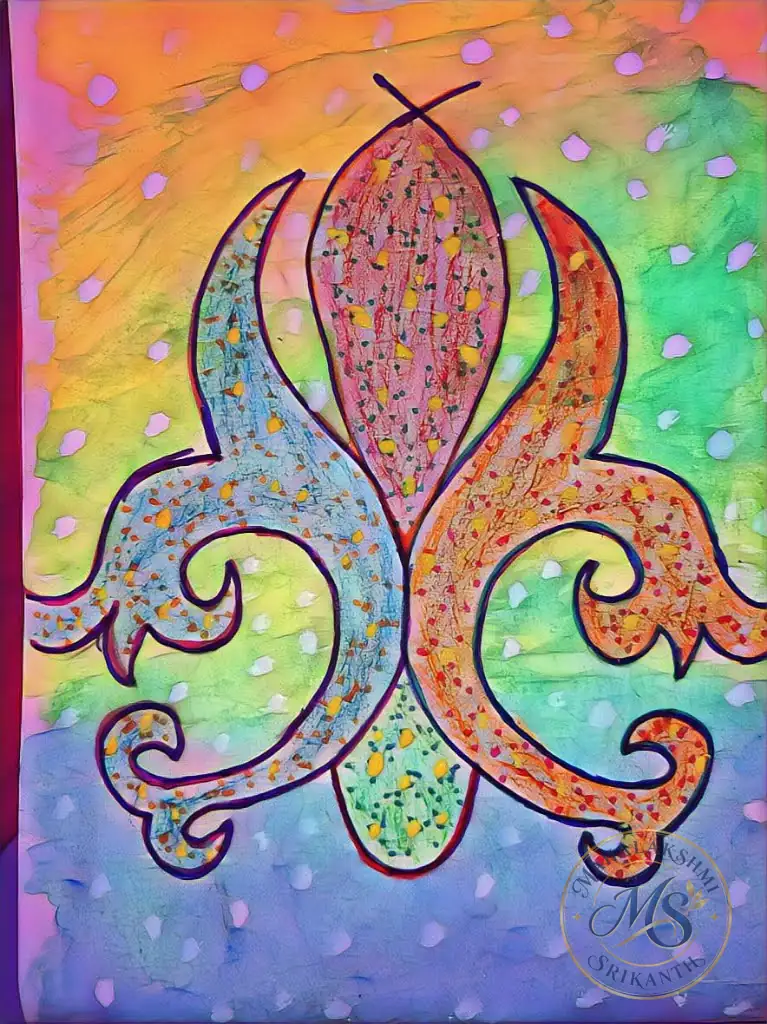 Fleur De Lis Pattern — drawing by Mahalakshmi Srikanth