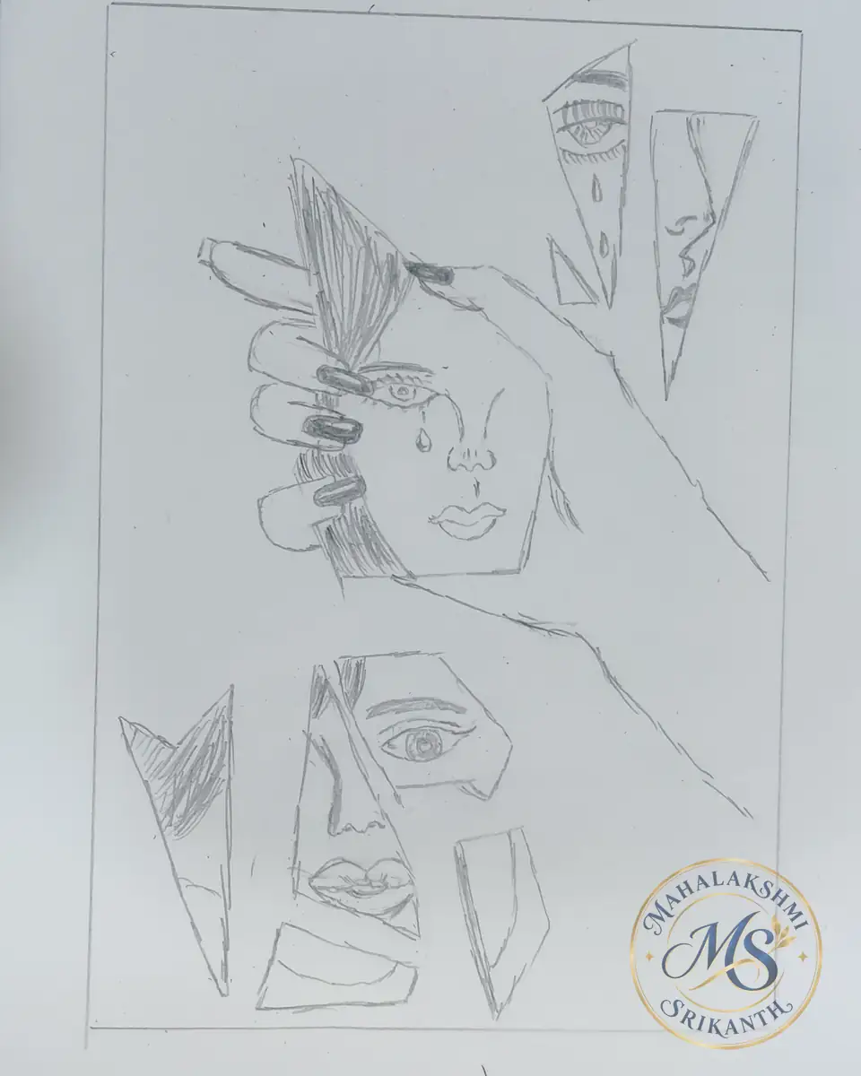 Friendship Faces Pencil Sketch — drawing by Mahalakshmi Srikanth