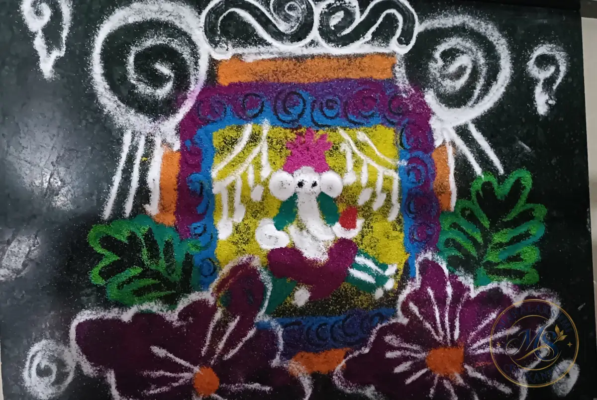 Ganesh Jayanti Rangoli — rangoli by Mahalakshmi Srikanth