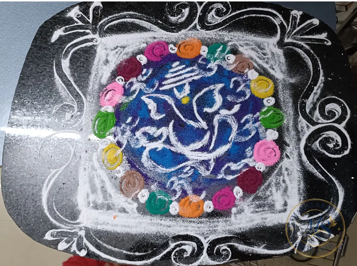 Ganpati Rangoli — rangoli by Mahalakshmi Srikanth