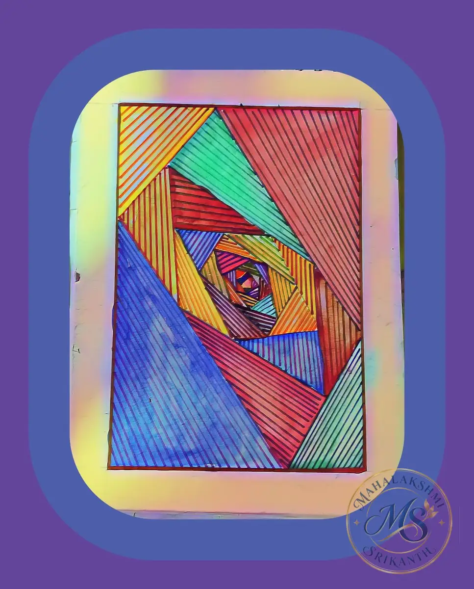 Geometric Spiral Line Art — drawing by Mahalakshmi Srikanth