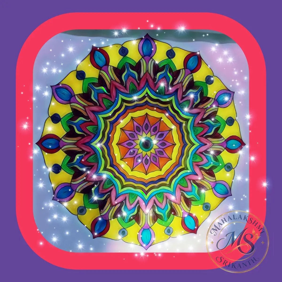 Glowing Yellow Mandala — mandala by Mahalakshmi Srikanth