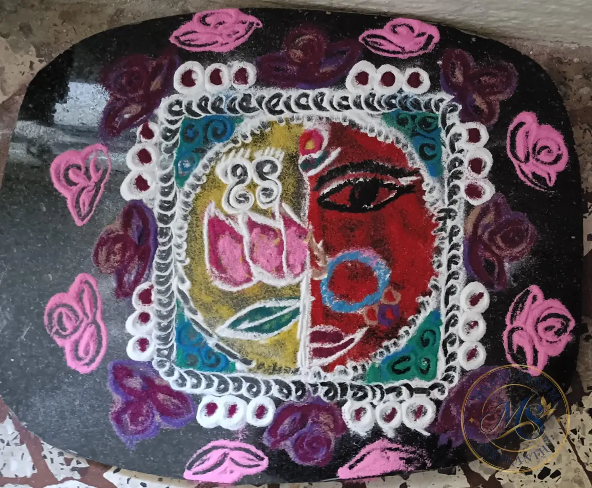 Dusshera Rangoli — rangoli by Mahalakshmi Srikanth