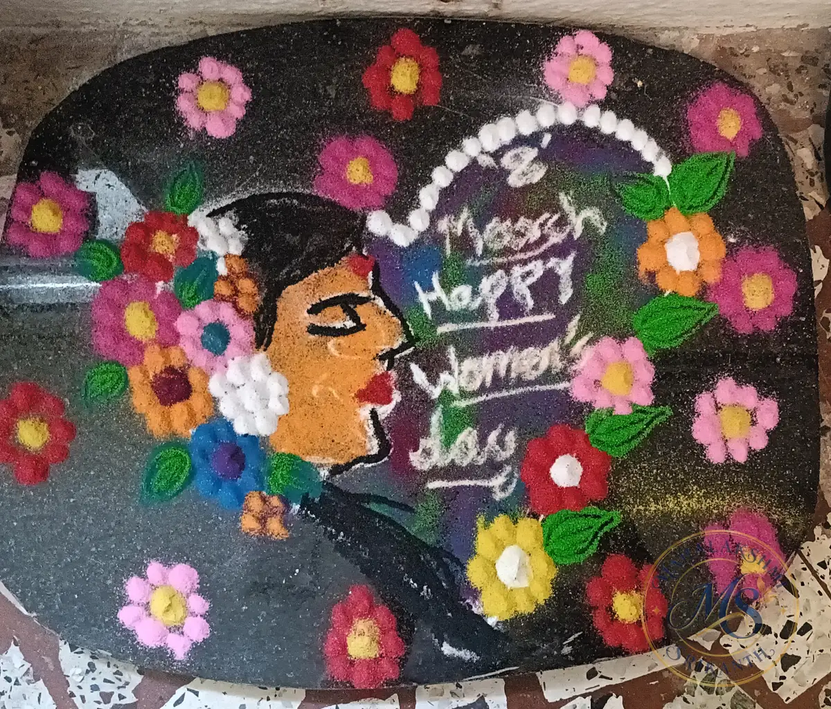 Happy Womens Day Rangoli — rangoli by Mahalakshmi Srikanth