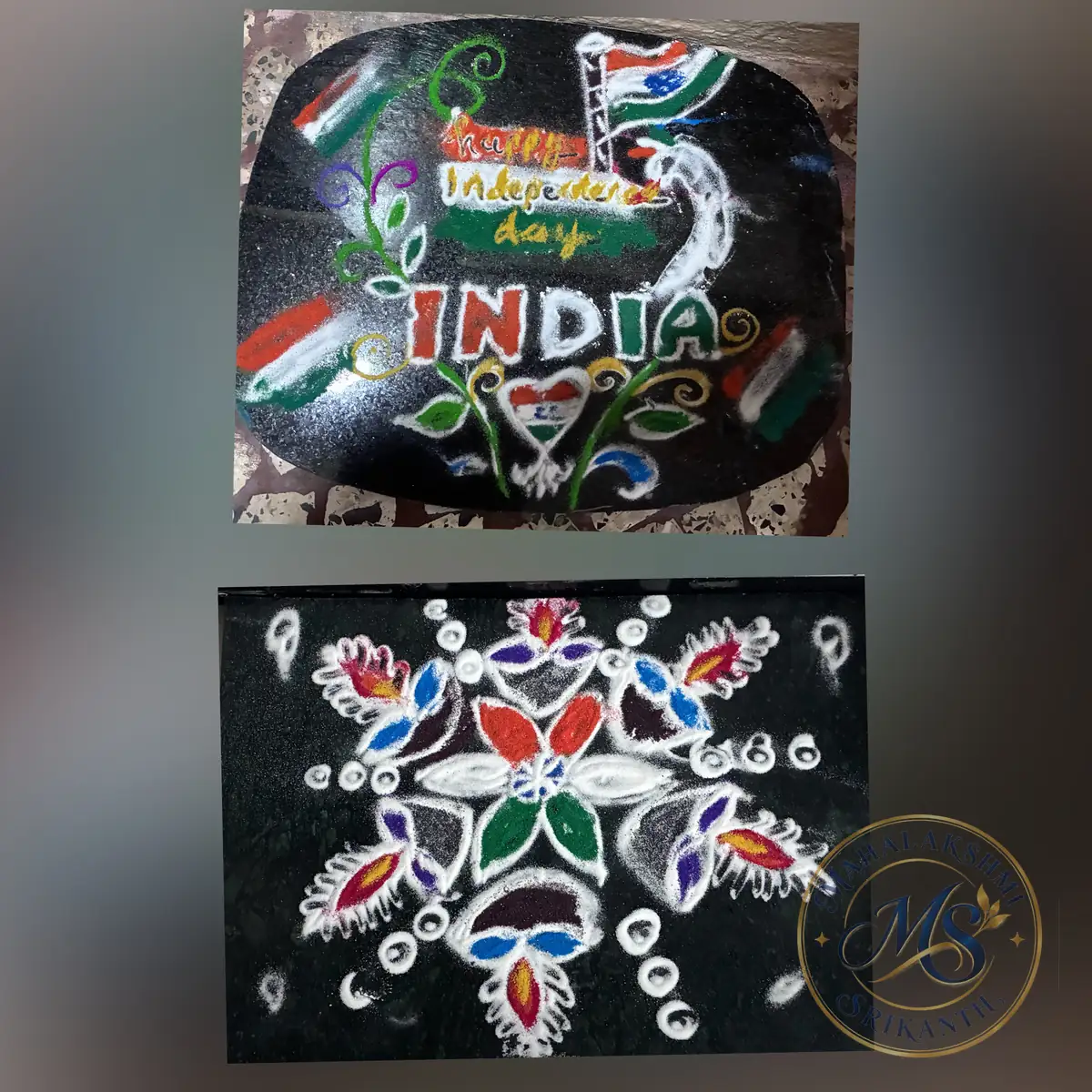 Independence Day India Rangoli — rangoli by Mahalakshmi Srikanth
