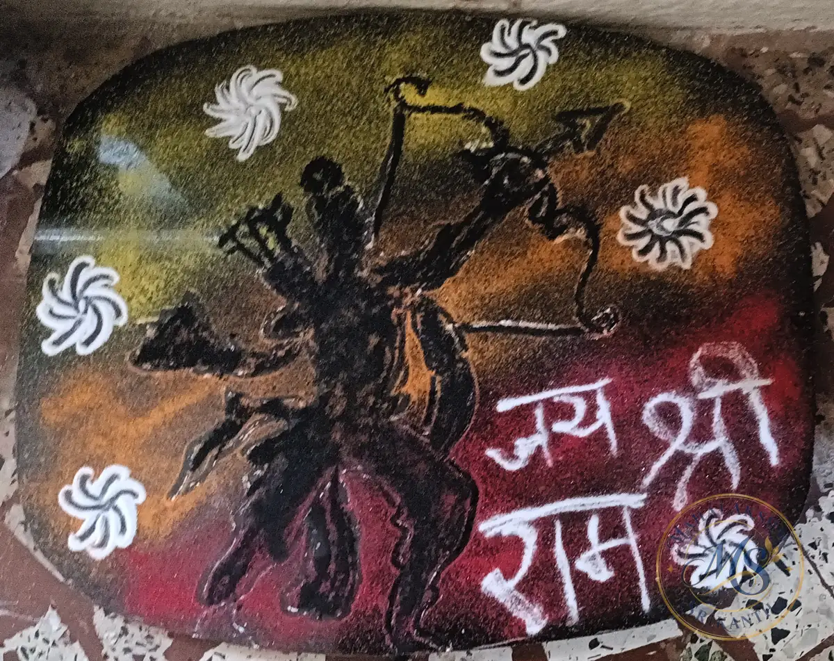 Jai Shri Ram Rangoli — rangoli by Mahalakshmi Srikanth