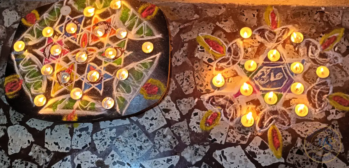 Kartigai Deepam Rangoli — rangoli by Mahalakshmi Srikanth