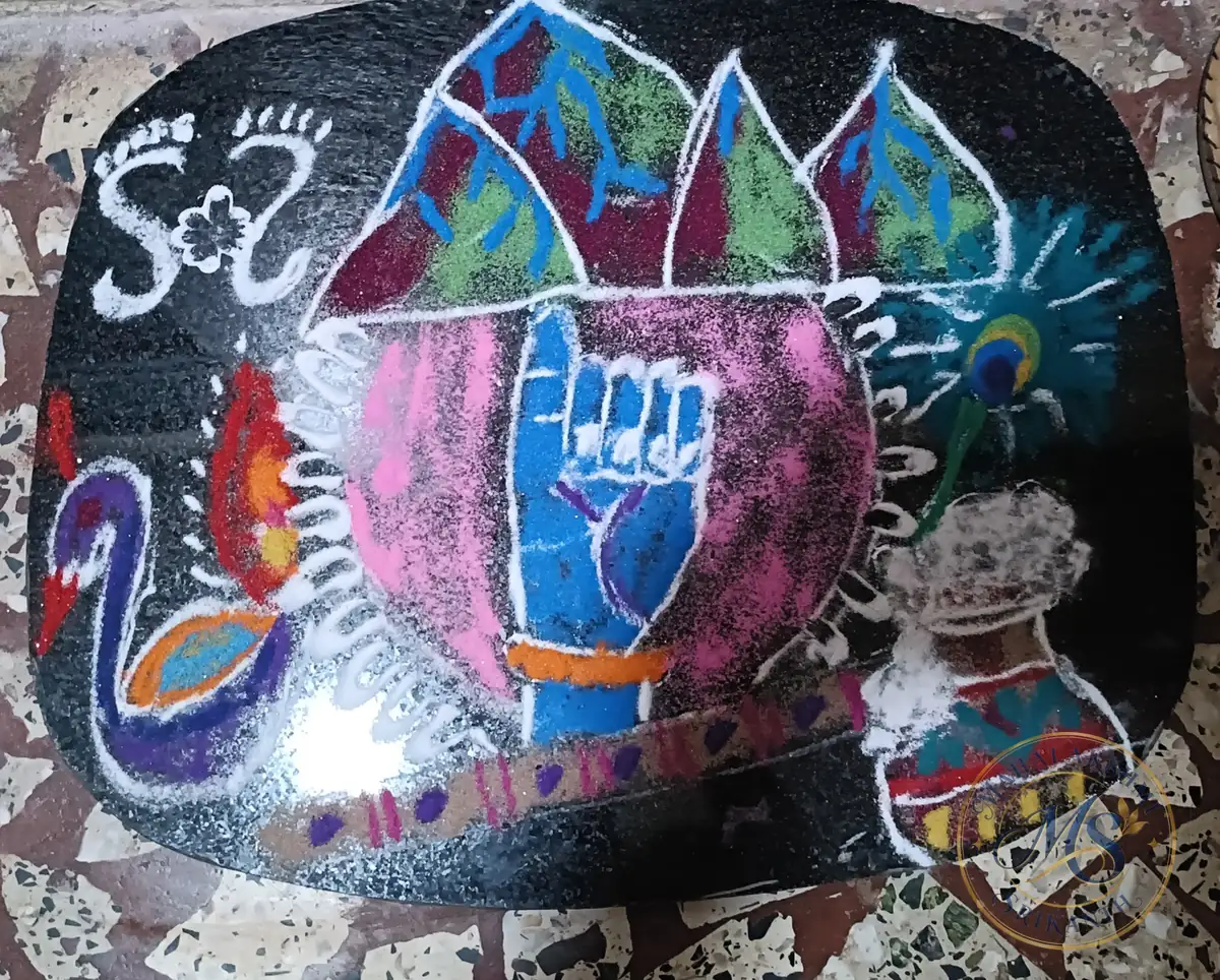 Krishna Janmashtami Rangoli — rangoli by Mahalakshmi Srikanth