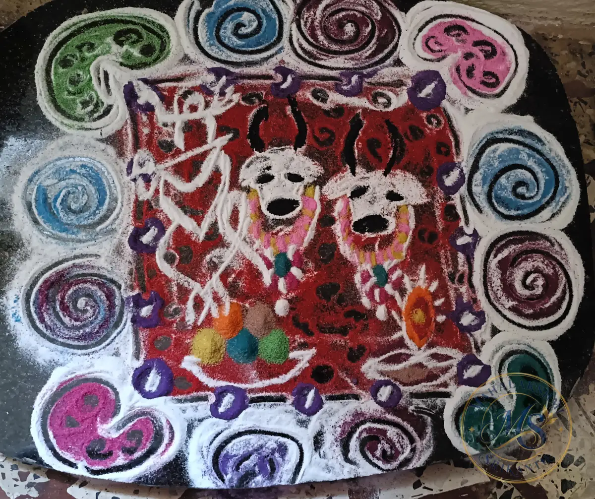 Krishna Jayanti Rangoli — rangoli by Mahalakshmi Srikanth