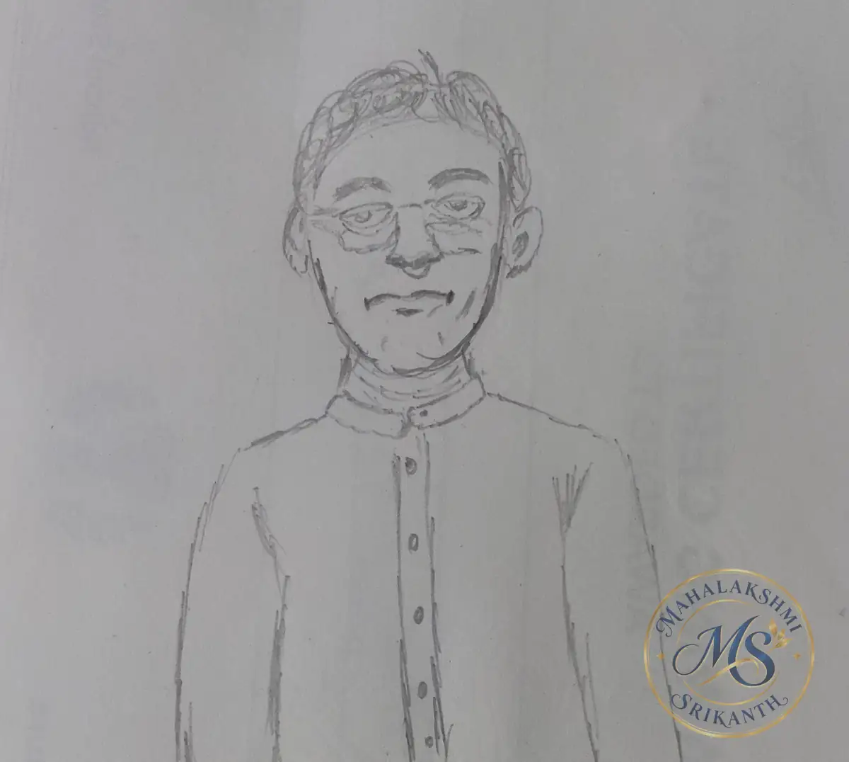 My Hubby Pencil Potrait — drawing by Mahalakshmi Srikanth