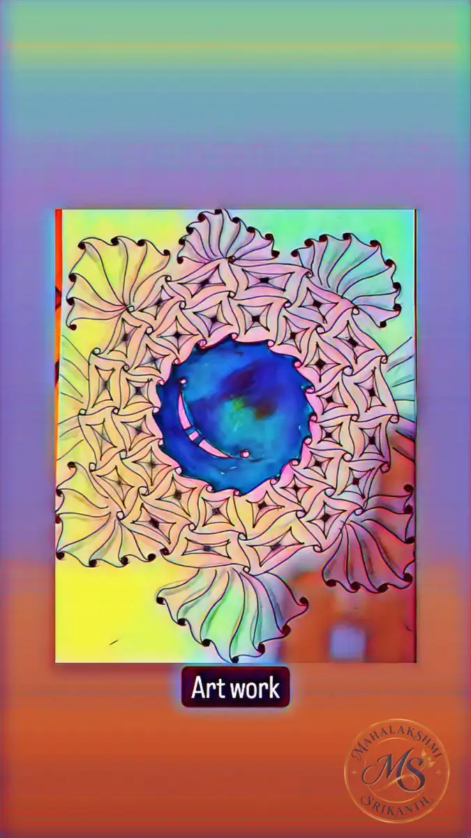 Mandala Around Blue Eye — mandala by Mahalakshmi Srikanth