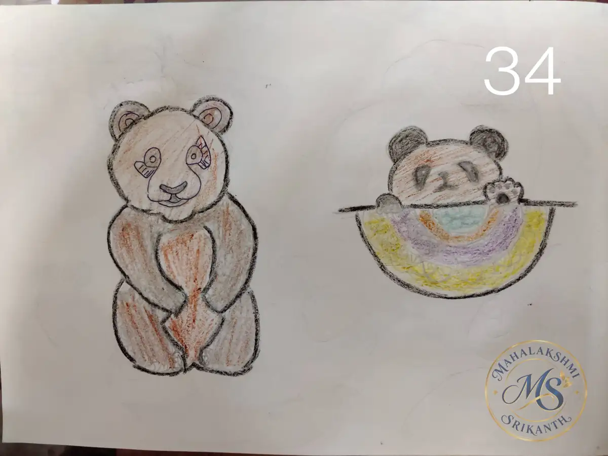 Panda Bear Drawings — drawing by Mahalakshmi Srikanth