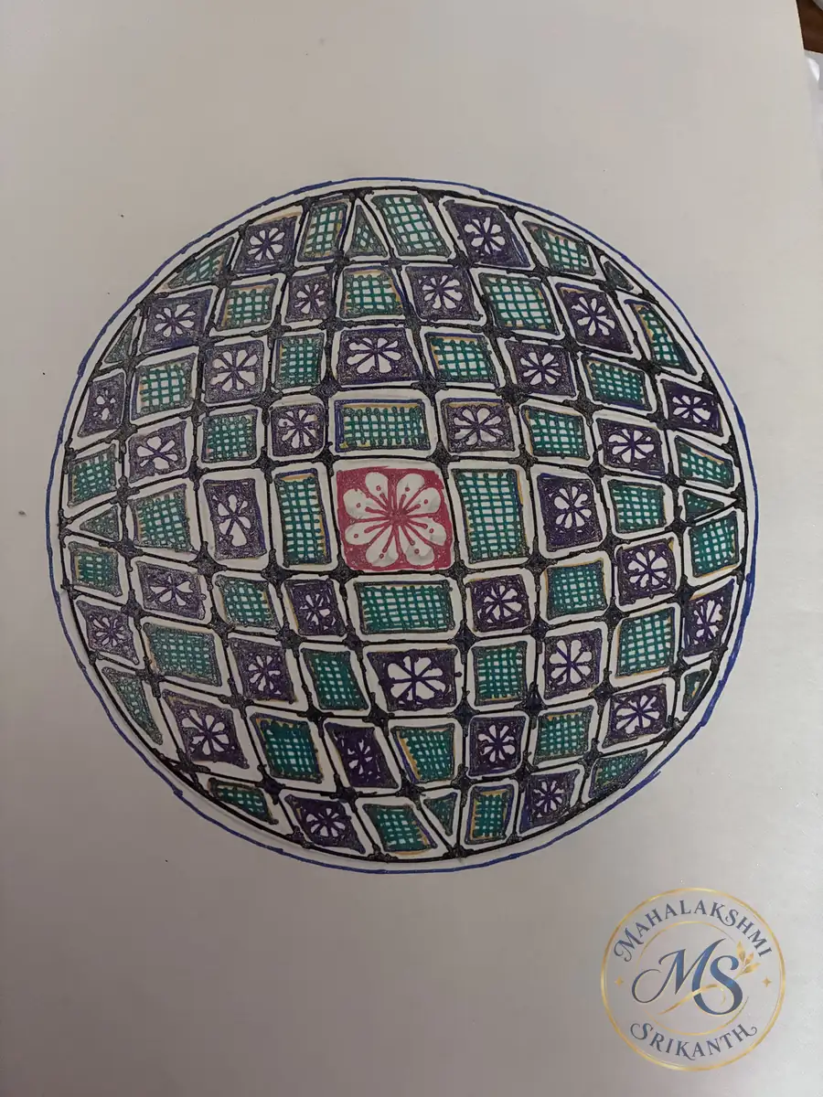 Patterned Sphere Pen Art — drawing by Mahalakshmi Srikanth