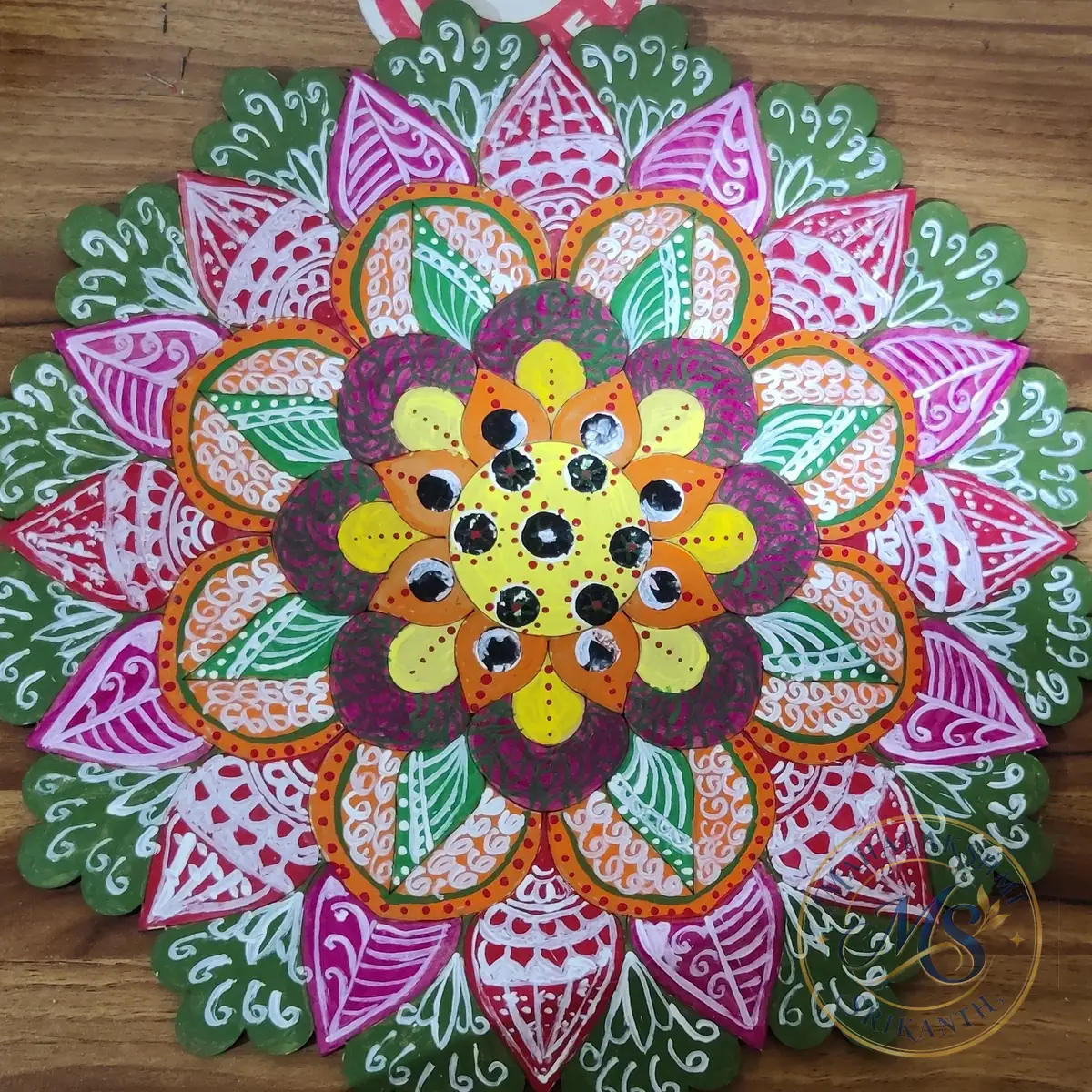 Lippan Art Painting on Mdf Board — craft by Mahalakshmi Srikanth