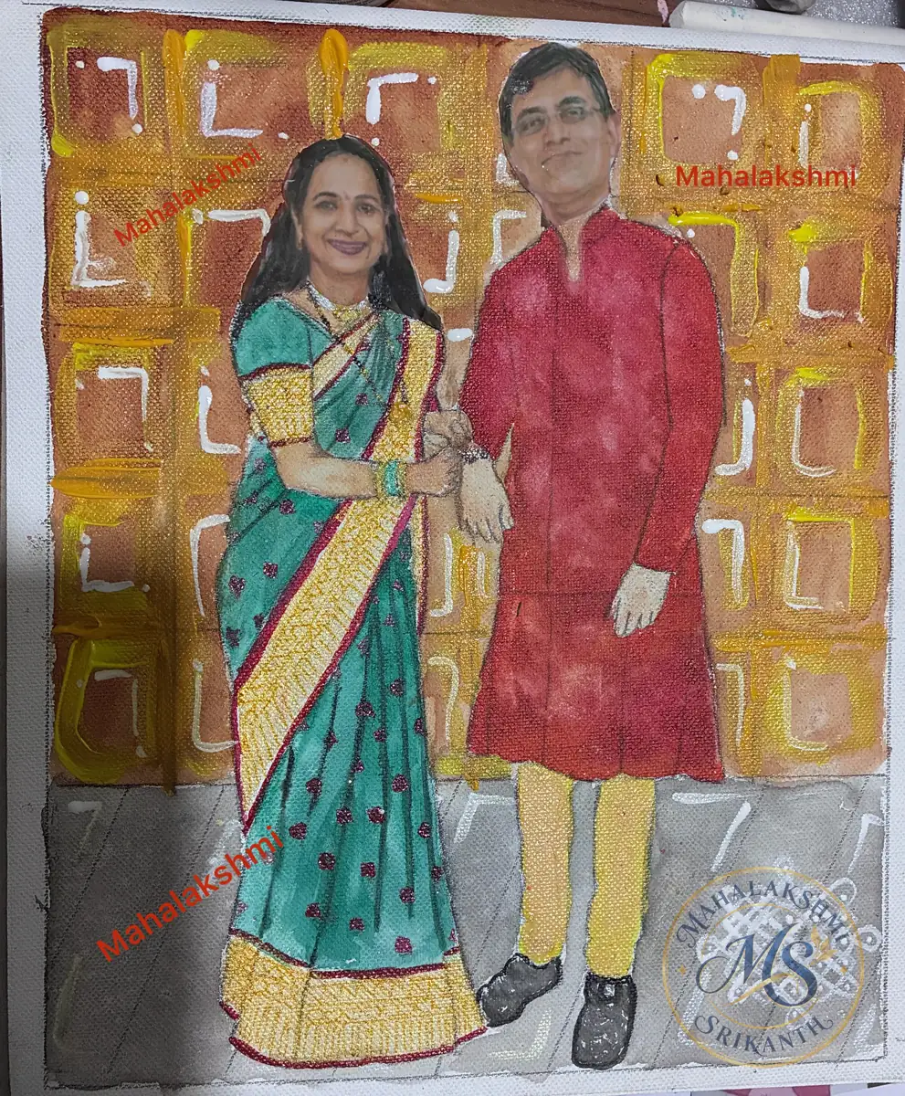 Raksha Bandhan — painting by Mahalakshmi Srikanth