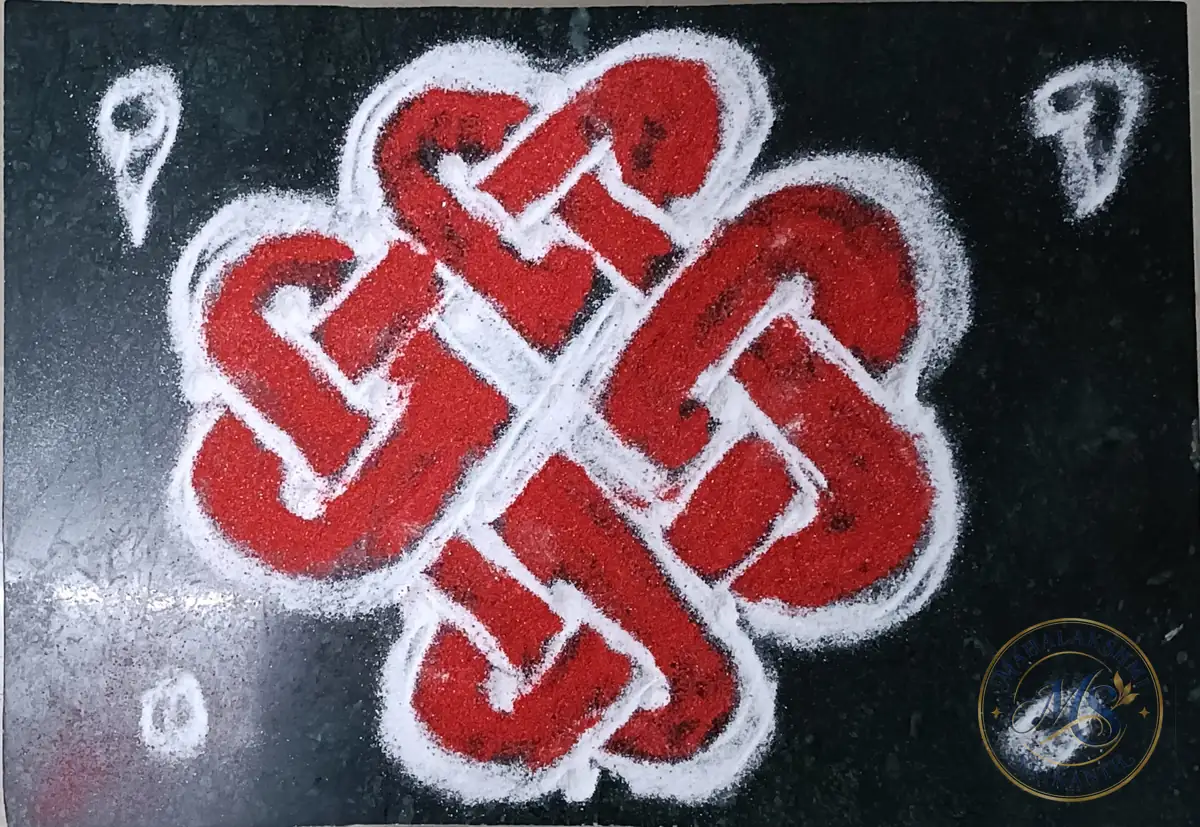 3D Rangoli — rangoli by Mahalakshmi Srikanth