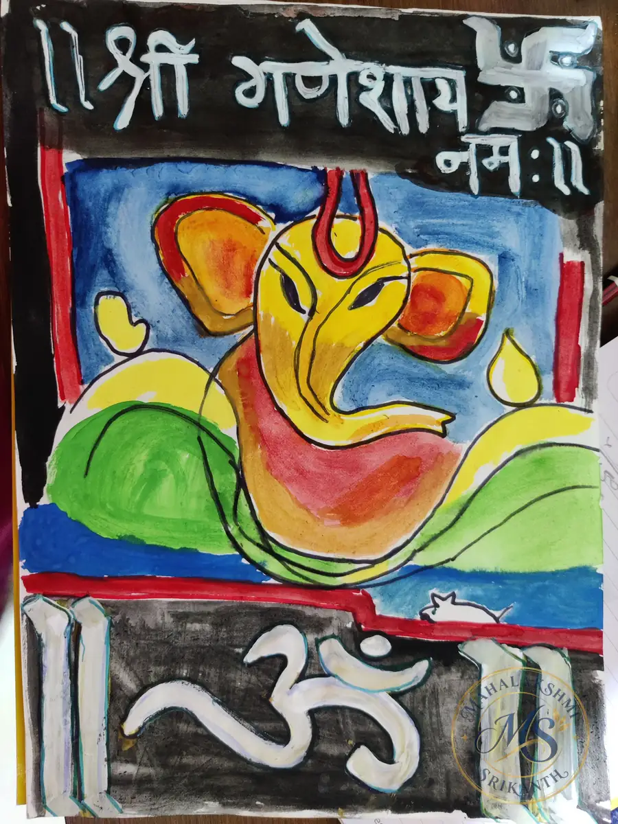 Shri Ganesha Painting — painting by Mahalakshmi Srikanth