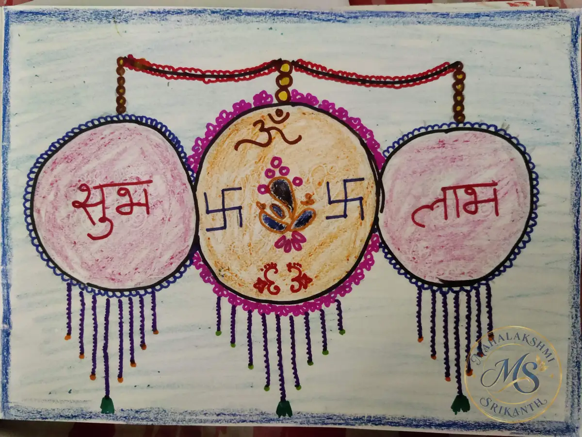 Shubh Labh Om Torana Painting — painting by Mahalakshmi Srikanth