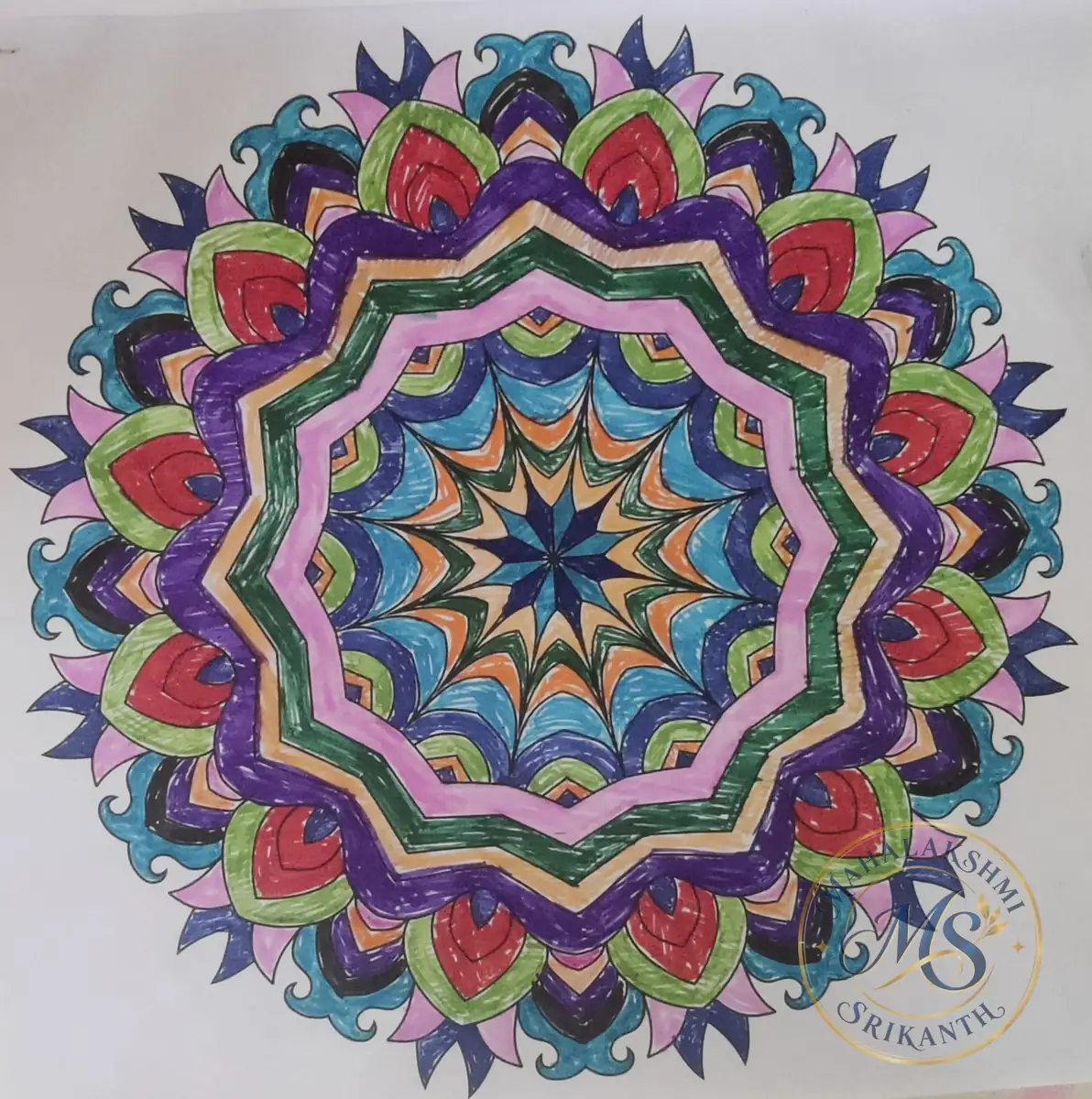 Star Center Mandala — mandala by Mahalakshmi Srikanth