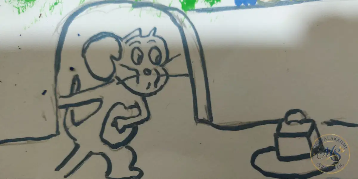 Tom And Jerry Mouse Drawing — drawing by Mahalakshmi Srikanth