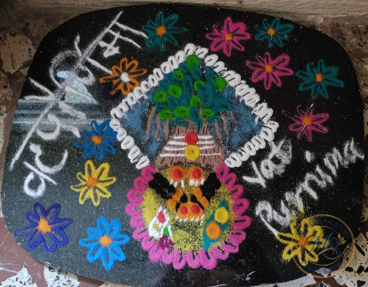 Vat Purnima Rangoli — rangoli by Mahalakshmi Srikanth